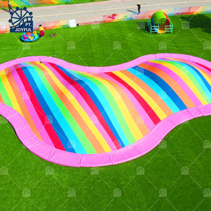 High Quality Amusement Park Attraction Manege Rainbow Inflatable Jumping Cloud for Inflatable Sports Games - Product Image 2