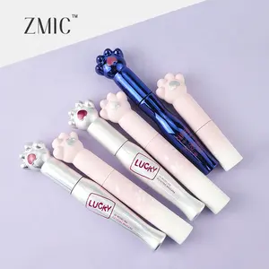 Lucky 3d modelagem bonito urso-pé garrafa rímel rosa/prata/azul tubo de rímel para venda 2022