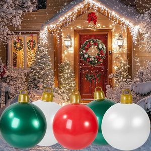 Inflatable Christmas Balls Outdoor Yard Decorations Red Green White PVC Holiday Party Supplies Christmas Decor - Product Image 1