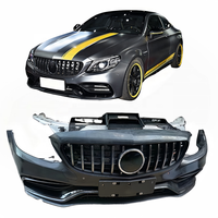Ensemble de pare-chocs avant C63 AMG pour Mercedes-Benz Classe C W205 Kit carrosserie Pièces de carrosserie 2015-2021 C63 S Berline/Coupé