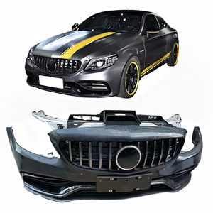 Ensemble de pare-chocs avant <span class=keywords><strong>C63</strong></span> <span class=keywords><strong>AMG</strong></span> pour <span class=keywords><strong>Mercedes</strong></span>-Benz Classe C W205 Kit carrosserie Pièces de carrosserie 2015-2021 <span class=keywords><strong>C63</strong></span> <span class=keywords><strong>S</strong></span> Berline/Coupé - Product Image 2