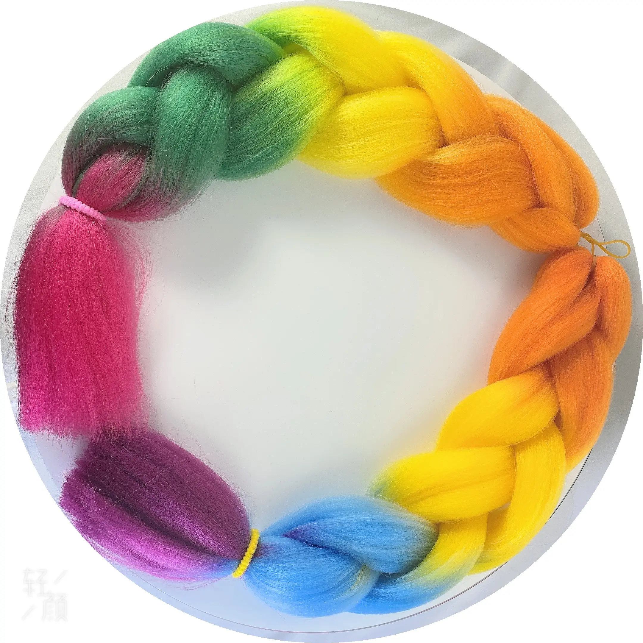 Prix de gros teinture couleurs 100g 24 pouces haute chaleur Extensions de tressage de cheveux synthétiques