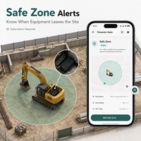 Traceur GPS magnétique Trevaron Auto 5200mAh pour excavatrice et engins lourds, suivi en temps réel via application, dispositif d'alerte de mouvement avec géolocalisation