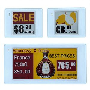 Etiqueta Electrónica de Estante de 2.9 Pulgadas con Wi-Fi de 2.4 GHz, Pantalla de Tinta Electrónica con Gráficos Completos, Bajo Consumo de Energía, Batería con Duración de 5-7 Años - Product Image 1