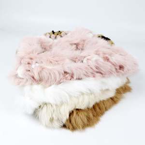 Vente chaude chapeau extensible unisexe personnalisé acrylique fourrure duveteuse bonnet tricoté avec <span class=keywords><strong>mohair</strong></span> jacquard - Product Image 2