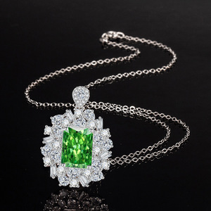 Pendentifs géométriques en cuivre 10*14mm avec zircon cubique pour la fabrication de colliers DIY, accessoires de bijoux pour femmes - Vente chaude - Product Image 3