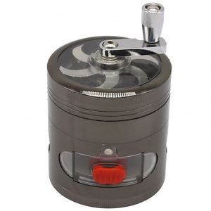 Nouveau moulin à cigarettes à manivelle rond moderne en alliage de zinc à 4 couches de 63 mm, vente en gros d'usine, pour accessoires d'ustensiles - Product Image 2