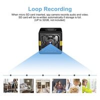 Mini caméra bouton DV 1080P avec vision nocturne automatique, caméra miniature portable pour réunions et notes