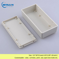 Petite boîte de jonction en plastique, boîtier électronique DIY, boîte de jonction ABS, boîtier de haut-parleur personnalisé, boîte de distribution électrique 121*58*32mm