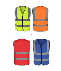 Vente en gros de tissu à tricoter en polyester 100% haute visibilité Gilet de travail de construction Veste de sécurité routière Gilet de sécurité haute visibilité - Product Image 4