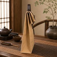 Sacs en papier kraft lavé de haute qualité pour thé, emballage cadeau professionnel pour gâteaux de thé, personnalisables à Yiwu