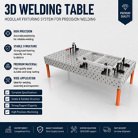 Table de fabrication en fonte D16 1200*2400, plateforme de soudage 3D nitridée équipée de kits de fixation standard