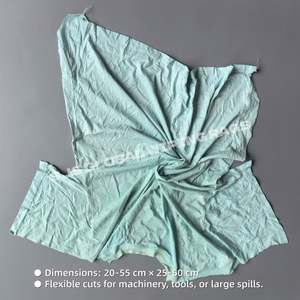 Trapos de Algodón Industriales para Limpieza, Alta Absorción de Agua y Aceite, Color Claro, Paquete de 50 - Product Image 3