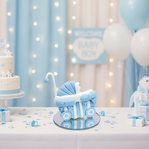 Fiocchi Azzurri per Decorazioni per Feste su Passeggini - Product Image 3