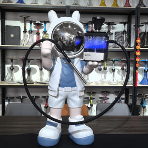 โรงงานผลิตตามสั่ง ของตกแต่งภายในขนาดใหญ่ รูปปั้นนักบินอวกาศสูบบารากุ บารากุบาร์ ร้านกาแฟ บารากุขนาดใหญ่ - Product Image 1