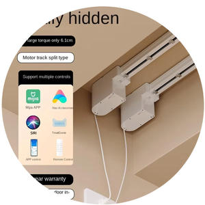 Modern Intelligent Single Double <strong>Electric</strong> <strong>Curtain</strong> Metal Alloy Track Mini <strong>Motor</strong> Hidden Type Small Love Design Living Room Set - Product Image 1
