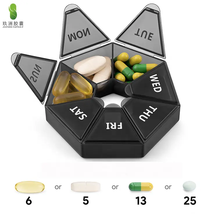 Guter Rabatt Benutzer definierte PP Kunststoff 7 Tage Pille Fall Medizin Fall Reise Pille Box Tablet Medizin Aufbewahrung sbox für Drogen