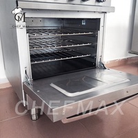 Chefmax OEM ODM Plaque de cuisson commerciale personnalisée ETL USA, cuisinière à gaz industrielle 4 brûleurs avec four