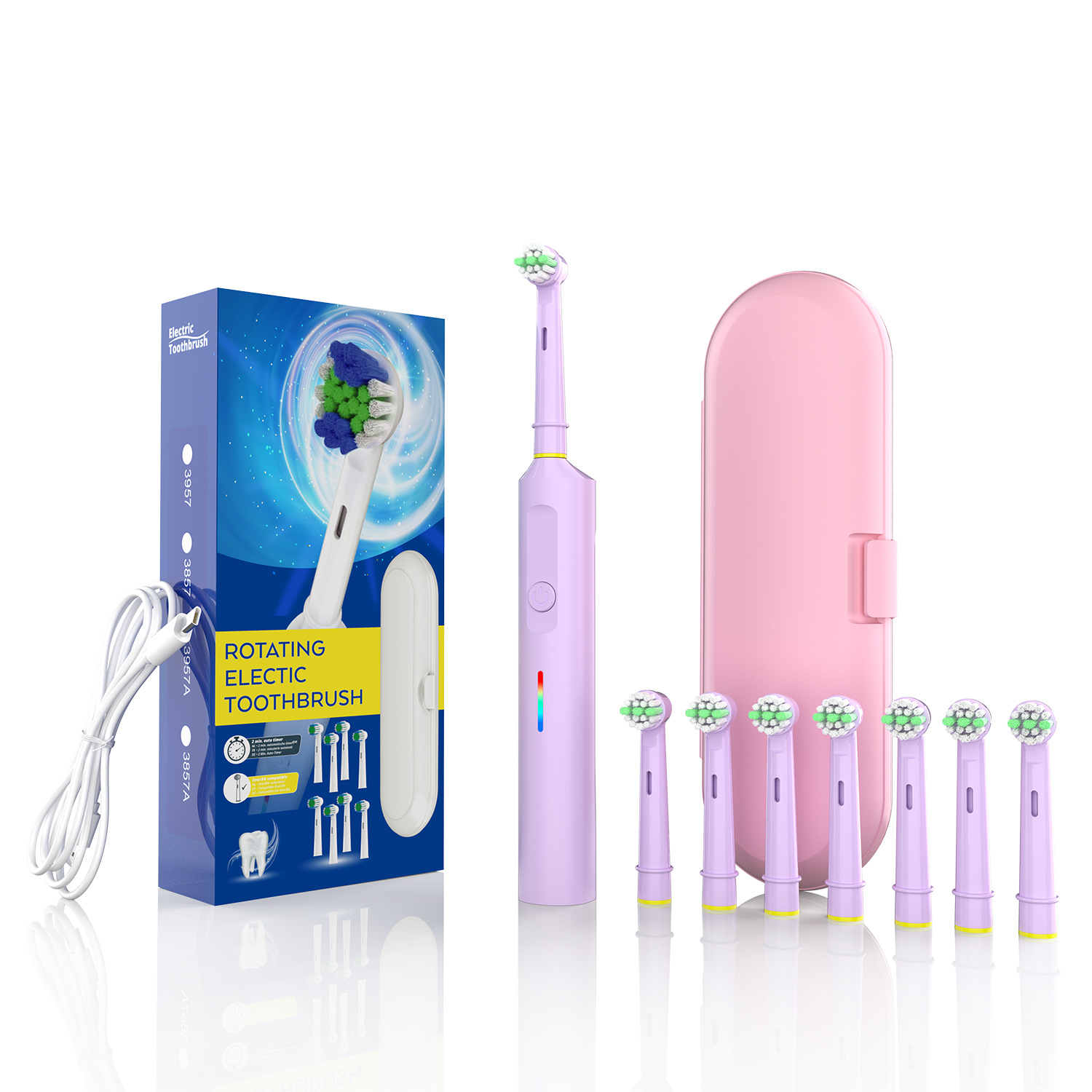 3957 Toothbrush - Pink [SB-10 Kids Bristles]