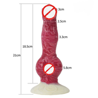 NNSX Dildo en silicone épais à nœuds, avec ventouse, dilatateur anal, masseur de prostate, outil de masturbation, jouet sexuel pour femmes et adultes