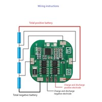 BMS PCM 4S 5A 8A para Paquete de Baterías de Iones de Litio de 14.8V y LiFePO4 de 12.8V con NTC de 10K para Aspiradora Inalámbrica y Aspiradora Robótica