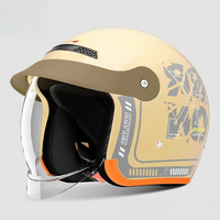 Casque de scooter électrique pour hommes et femmes, adapté à la protection solaire estivale, respirant, confortable et assurant une conduite sécurisée
