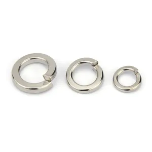 Custom Monel 400 N04400 Alloy Spring Washers Circlips Spring Round Bolts Lock Metal DIN127 M5 M6 M8 M12 M14 M16 M20