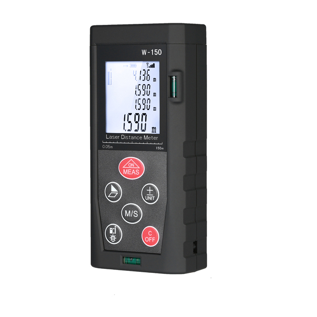 Industrial 100M Battery-Powered Laser Distance Meter Range Finder with Area & Volume Measurement IP54 Rated 2mm Accuracy