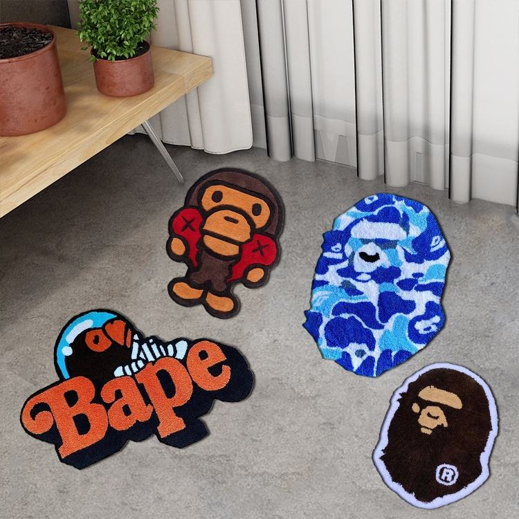 Bape Tapete Plush Puzzle Mat for Kids Safe Durable