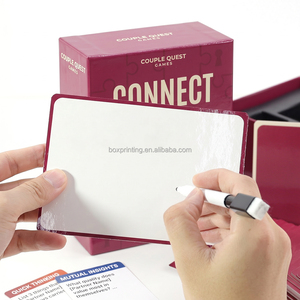 Juego de Cartas con Preguntas para Parejas, Juego de Mesa Sostenible para Fiestas, Juego Educativo de Preguntas y Respuestas con Paño de Limpieza - Product Image 2