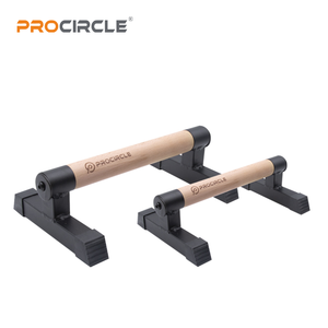 WP8003 Madera y acero Push Up Stand Mango <span class=keywords><strong>Calistenia</strong></span> Madera Push Up Parallettes Bar Street Workout - Product Image 4