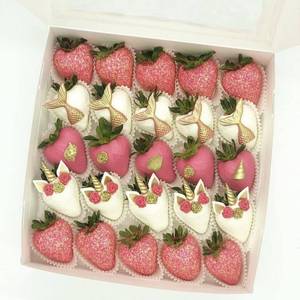 JM Christmas Wedding Candy Chocolate Dessert Packaging Boxes Strawberries Boxes For Strawberries