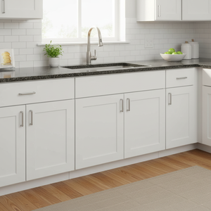 Mobile Base Bianco Shaker Sunique Sydney 24-29.9 pollici, Armadietto da Cucina a 2 Cassetti con Maniglia, Finitura Laminata Ecologica - Product Image 3