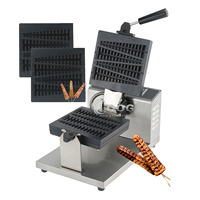 Machine à gaufres électriques sur bâtonnets, plaques amovibles antiadhésives, gaufrier de haute qualité pour bâtonnets de sucettes, en vente