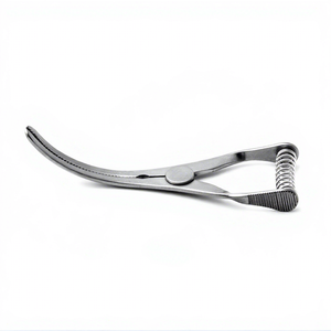 Pinza de arteria Bulldog más vendida, 1 1/8'' (24.0mm), con mandíbulas atraumáticas fuertemente curvadas, mango de resorte manual, acero inoxidable alemán - Product Image 1