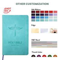 Bible d'étude anglaise élégante avec couverture souple en PU avancé, impression de livre religieux durable pour fournisseurs d'impression de livres