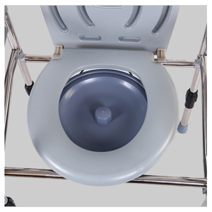 Silla de inodoro personalizada de acero inoxidable para personas mayores, silla de inodoro para el hogar para mujeres embarazadas, fácil de limpiar, portátil - Product Image 2