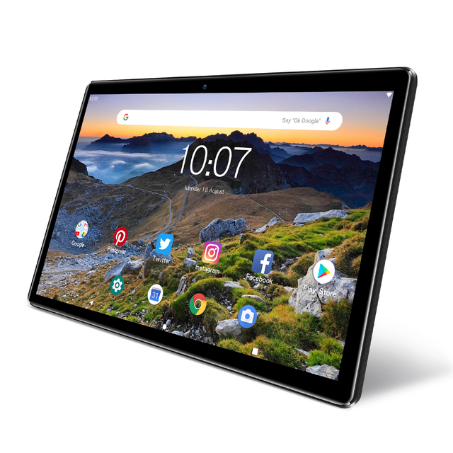 Pritom Android Tablet M10 10.1inch Quad Core 4GB RAM 64GB ROM 800*1280IPS Screen with Type C USB Android Tablet for Kids