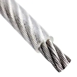Estilingue de cabo de aço galvanizado 7X19 6X61 8X61 8X25 de melhor qualidade China Fabricante