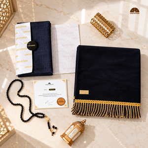 Coffret Cadeau Islamique de Luxe pour Hommes, Tapis de Prière en Lin Respirant, Tasbih en Acier à 99 Perles pour une Prière Significative - Product Image 5