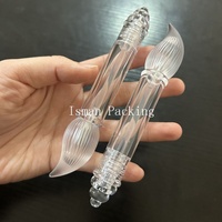 ISMAN 5ml Tube de gloss à lèvres unique en forme de stylo | Conteneur cosmétique vide en plastique transparent mince pour gloss à lèvres, emballage personnalisé avec logo