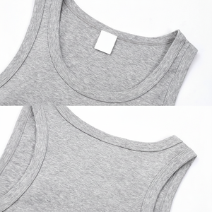 315g Solid Color Sleeveless Fitness <b>Vest</b> for <b>Men</b> Base Layer, <b>Compression</b> Fit, Muscle-Fit Athletic Tank - Product Image 1