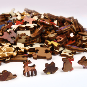 <span class=keywords><strong>Buon</strong></span> natale Puzzle in legno per decorazione Puzzle regalo di natale per bambini - Product Image 4