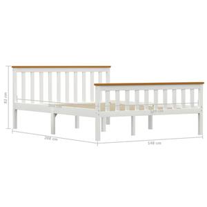 Cadres de <span class=keywords><strong>lit</strong></span> à plateforme solide de style moderne <span class=keywords><strong>Lit</strong></span> double en bois blanc pour adultes/enfants/adolescents Chêne teck contreplaqué MDF Meubles de maison - Product Image 3
