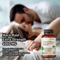 Capsules d'extrait de racine de maca naturelle de haute pureté, complément alimentaire sain pour hommes forts, capsules de maca extra puissantes pour adultes