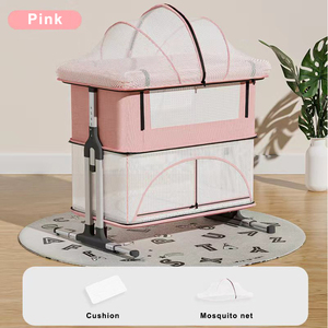 Custom OEM ODM Colors <strong>Classic</strong> Playpen Cot Baby Bassinet Cradle Bed Kids Baby <strong>Cribs</strong> Baby Folding Bed for Child Sleep and Activity - Product Image 1
