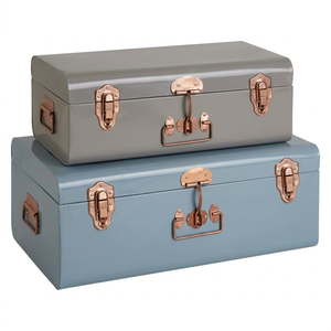 Coffre de rangement industriel en métal Unicorn Handicrafts |   Coffre de rangement grand format au design européen, durable, pour la maison, le bureau et l'usage commercial - Product Image 1