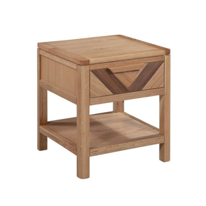 Precio al por mayor Colección MARS Lámpara Mesa 1 Cajón Mesita de noche de madera Roble/Pino/Melaleuca Dormitorio de madera - Product Image 1