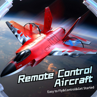 Modèle d'avion télécommandé F-35 de chasse américain simulé personnalisé avec pare-brise de protection – Cadeau amusant pour enfants