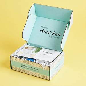 Scatola di Carta con Chiusura Magnetica Personalizzata, in Materiali Riciclati Rosa, con Fodera in Spugna Ondulata per Prodotti di Cura della Pelle, Oli Essenziali e Creme Viso - Product Image 4